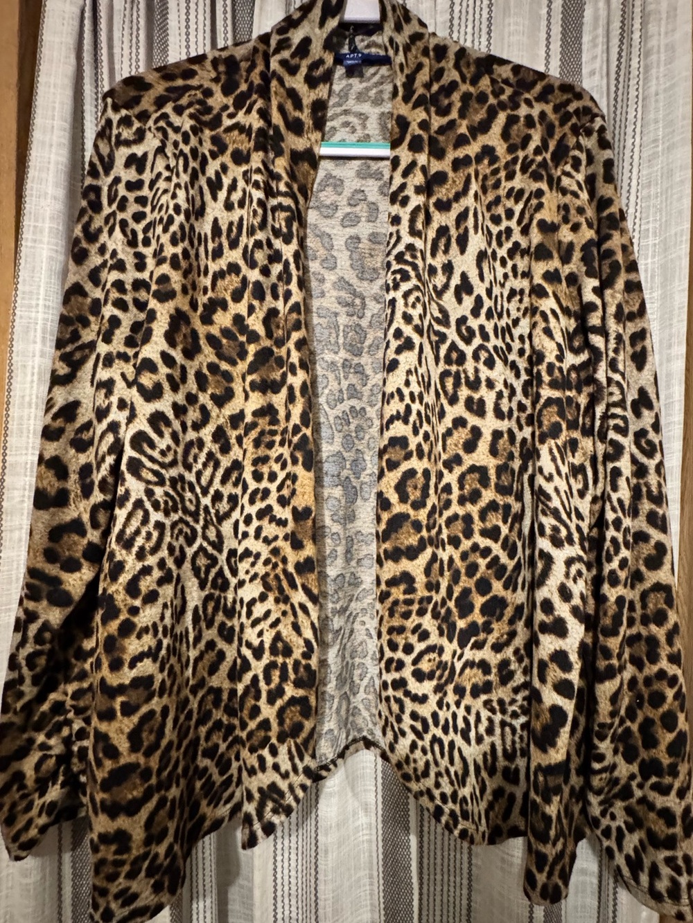 Leopard Print Open-Front Topper